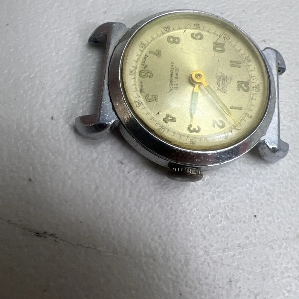 basis antimagnetic manual winding vintage mens‎ watch Parts